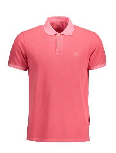 GANT MEN'S PINK SHORT SLEEVE POLO SHIRT