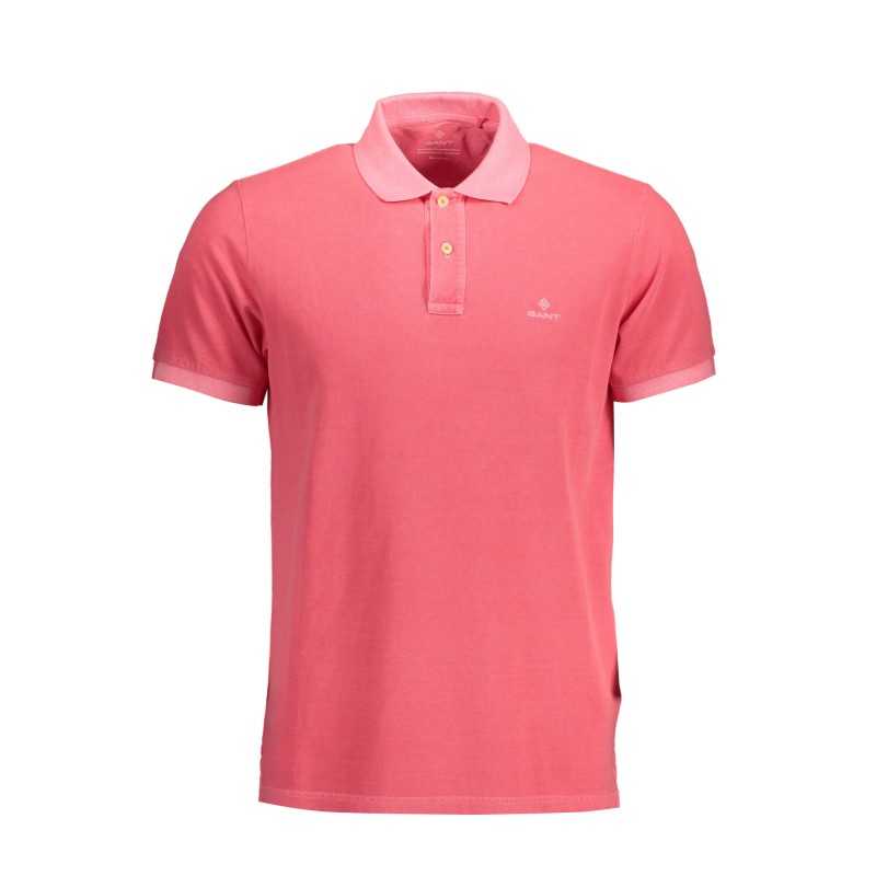 GANT MEN'S PINK SHORT SLEEVE POLO SHIRT