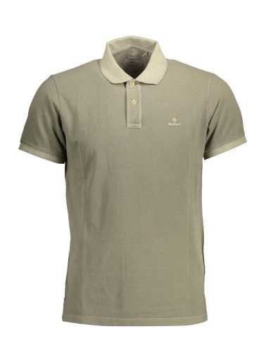 GANT GREEN MEN'S SHORT SLEEVE POLO SHIRT