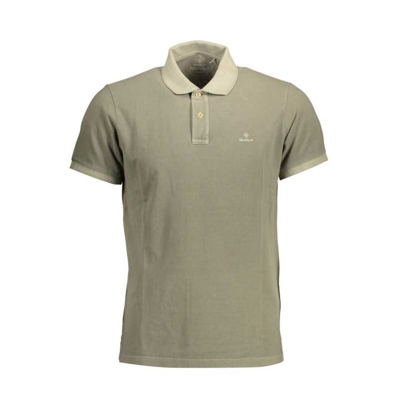 GANT GREEN MEN'S SHORT SLEEVE POLO SHIRT