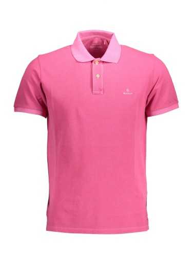 GANT MEN'S PINK SHORT SLEEVE POLO SHIRT