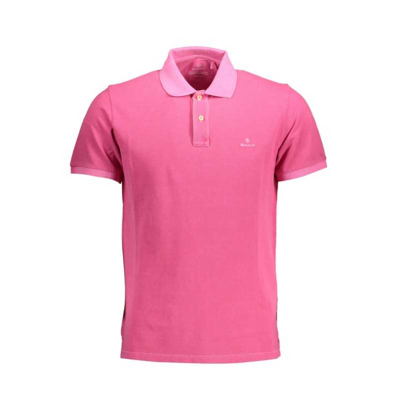 GANT MEN'S PINK SHORT SLEEVE POLO SHIRT