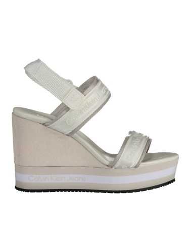 CALVIN KLEIN WHITE WOMAN SANDAL SHOES