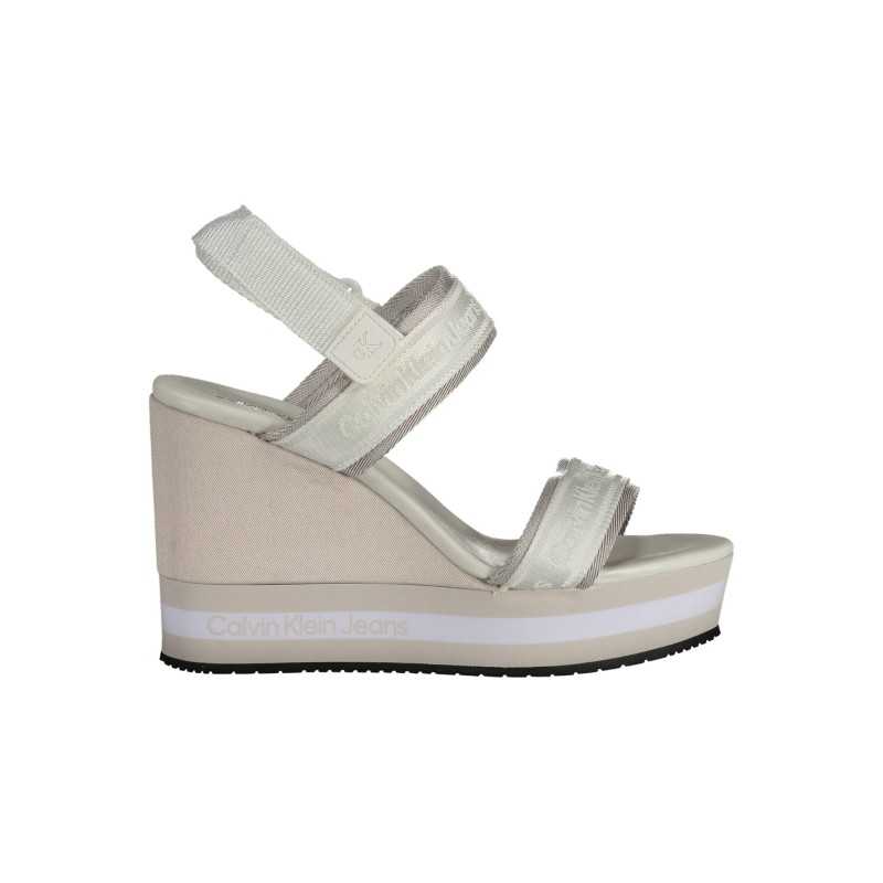 CALVIN KLEIN WHITE WOMAN SANDAL SHOES