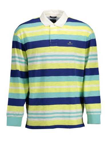 GANT MEN'S YELLOW LONG SLEEVE POLO SHIRT