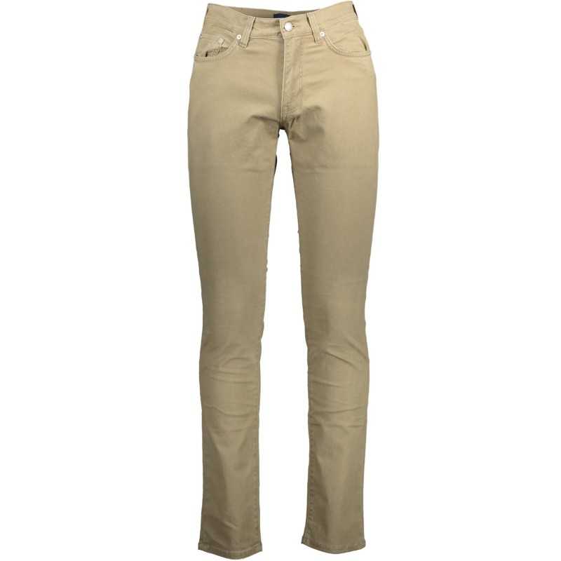 GANT MEN'S BEIGE TROUSERS