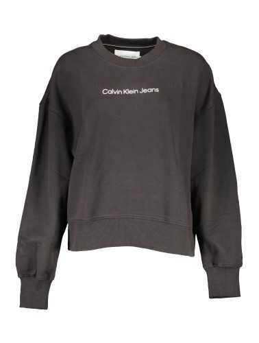 CALVIN KLEIN SWEATSHIRT WITHOUT ZIP WOMAN BLACK