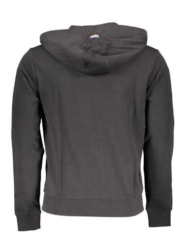 US POLO MEN'S BLACK SWEATSHIRT WITH ZIP