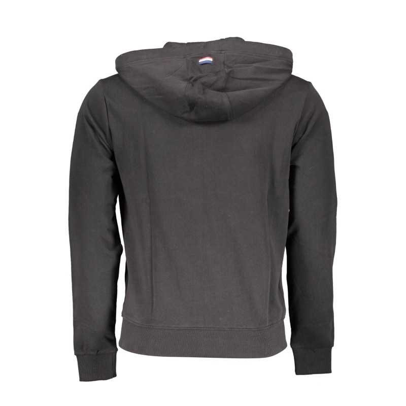 US POLO MEN'S BLACK SWEATSHIRT WITH ZIP