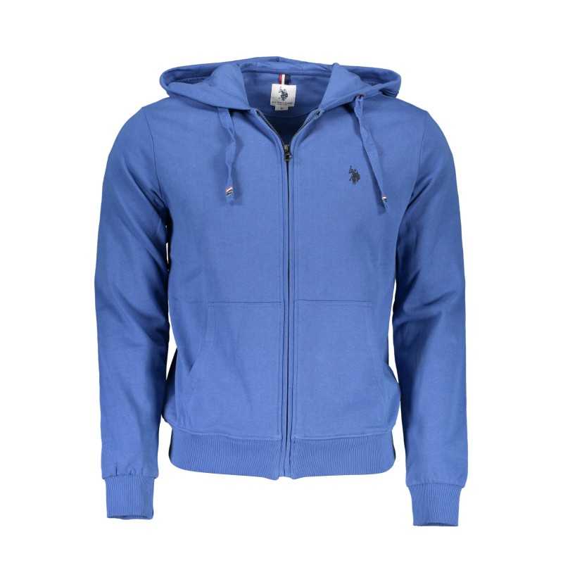 US POLO MEN'S BLUE SWEATSHIRT WITH ZIP