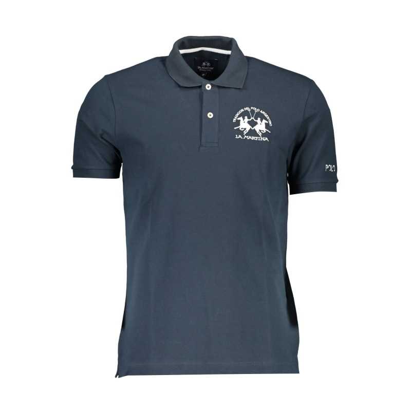 LA MARTINA POLO SHORT SLEEVE MAN BLUE