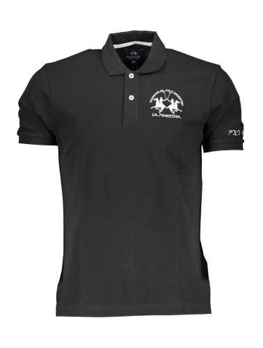 LA MARTINA POLO SHORT SLEEVE MAN BLACK