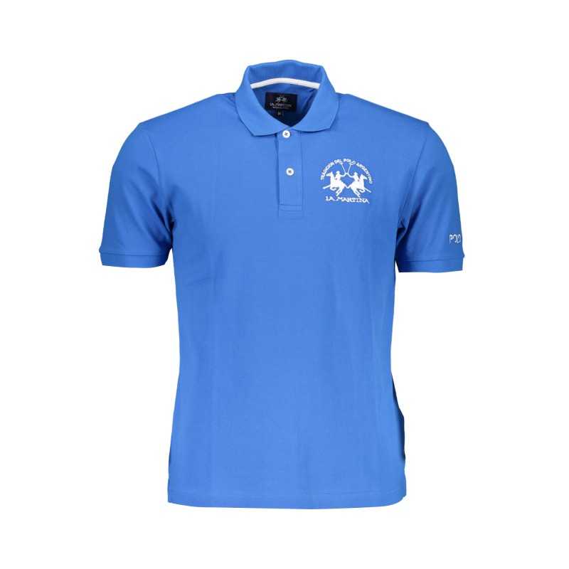 LA MARTINA POLO SHORT SLEEVE MAN BLUE