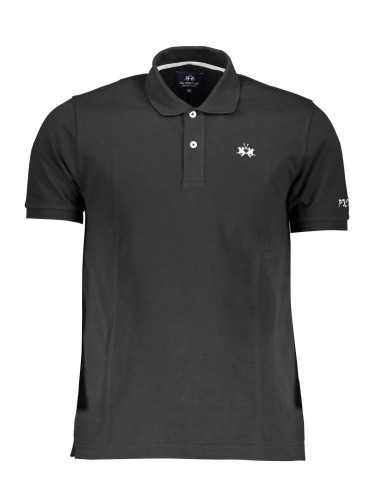 LA MARTINA POLO SHORT SLEEVE MAN BLACK