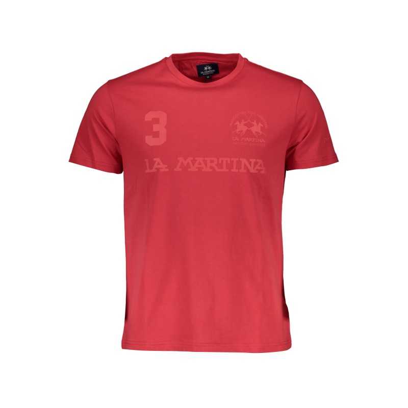 LA MARTINA T-SHIRT MANICHE CORTE UOMO ROSSO