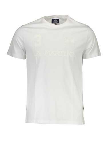 LA MARTINA WHITE MEN'S SHORT SLEEVE T-SHIRT