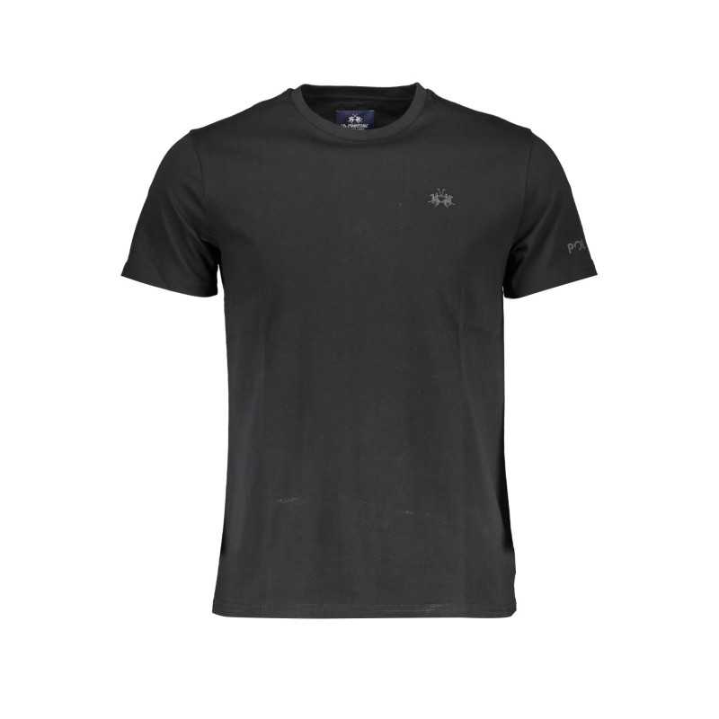 LA MARTINA MEN'S SHORT SLEEVE T-SHIRT BLACK