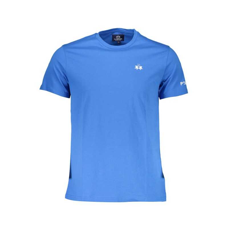 LA MARTINA MEN'S SHORT SLEEVE T-SHIRT BLUE