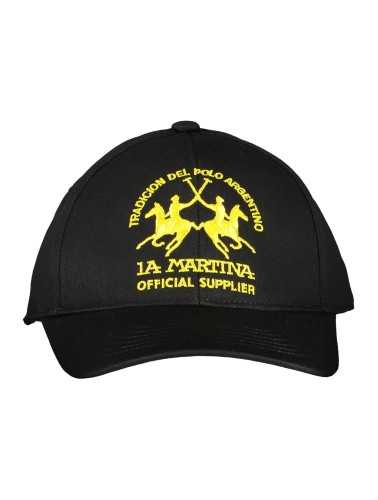 LA MARTINA BLACK MAN HAT