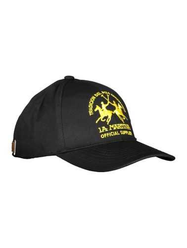 LA MARTINA BLACK MAN HAT