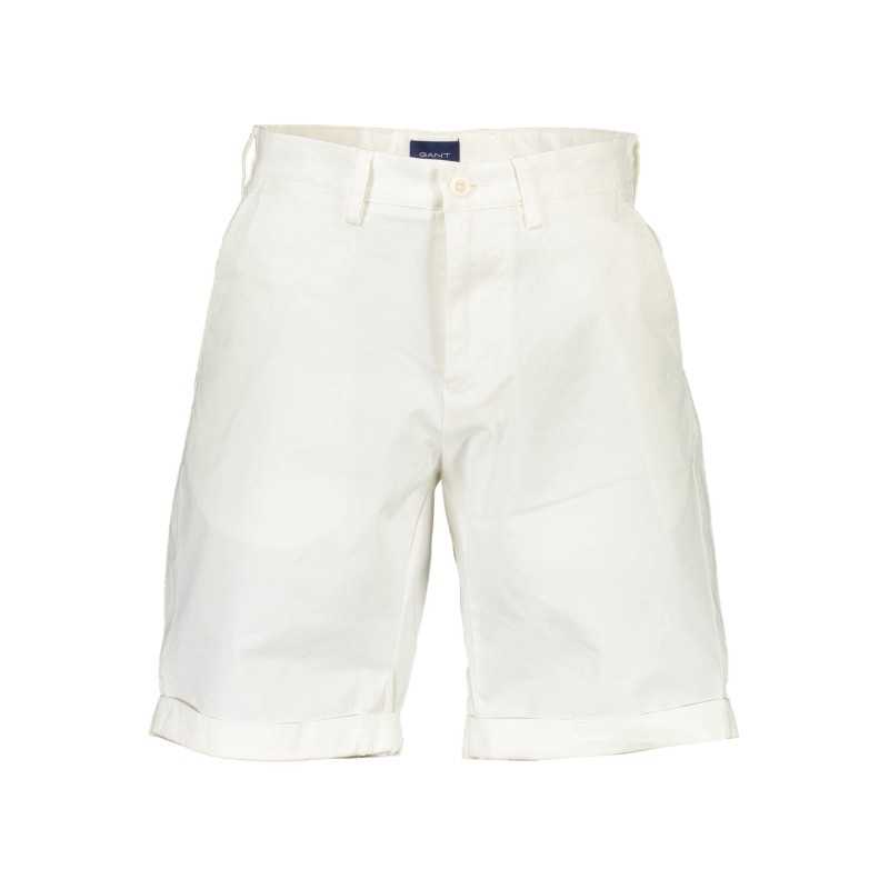 GANT MEN'S WHITE BERMUDA TROUSERS