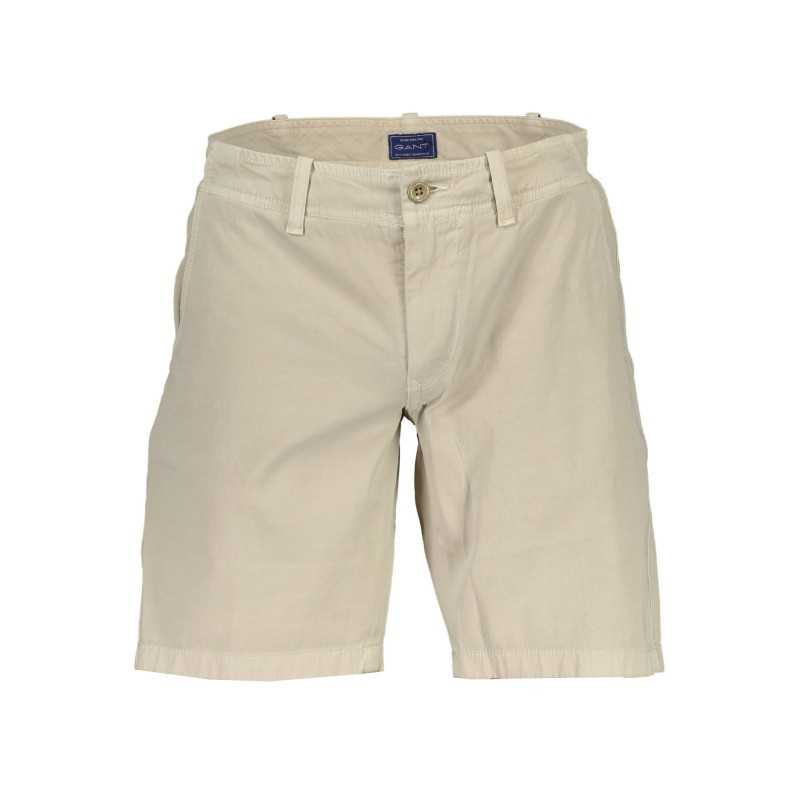 GANT MEN'S BEIGE BERMUDA TROUSERS