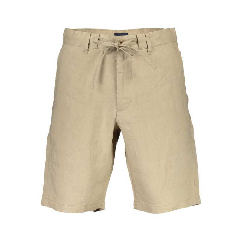 GANT MEN'S BEIGE BERMUDA TROUSERS