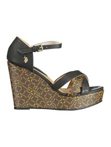 US POLO ASSN. BLACK WOMAN SANDAL FOOTWEAR