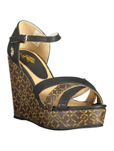 US POLO ASSN. BLACK WOMAN SANDAL FOOTWEAR