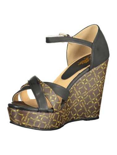 US POLO ASSN. BLACK WOMAN SANDAL FOOTWEAR