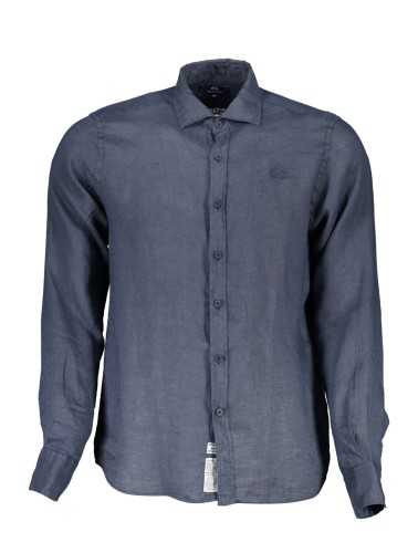 LA MARTINA MEN'S BLUE LONG SLEEVE SHIRT