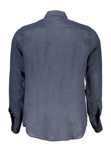 LA MARTINA MEN'S BLUE LONG SLEEVE SHIRT