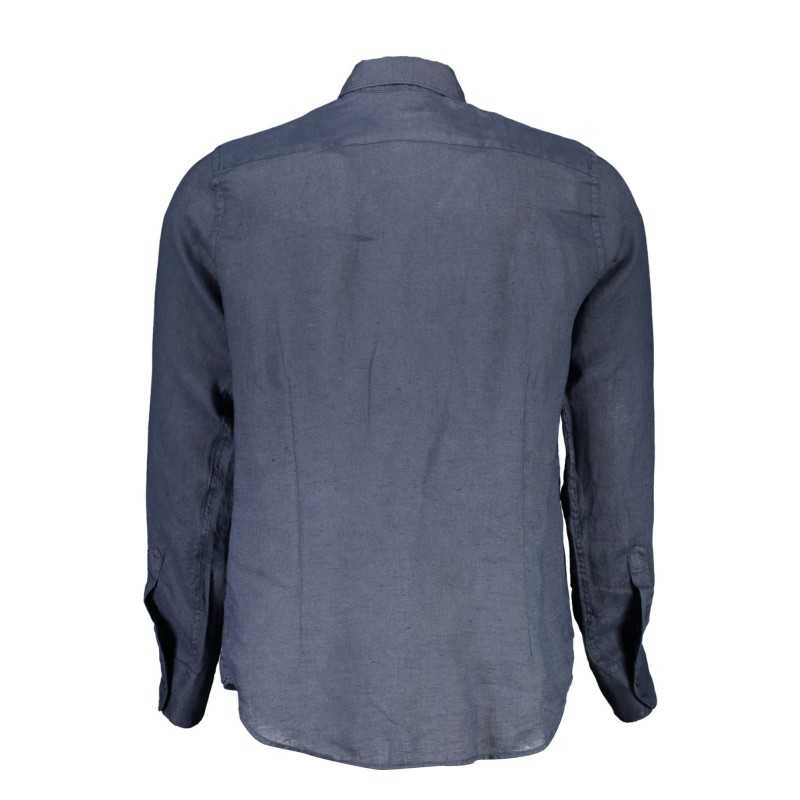 LA MARTINA MEN'S BLUE LONG SLEEVE SHIRT