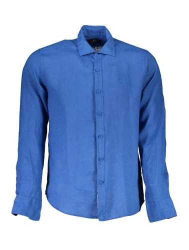 LA MARTINA MEN'S BLUE LONG SLEEVE SHIRT