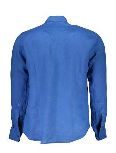 LA MARTINA MEN'S BLUE LONG SLEEVE SHIRT