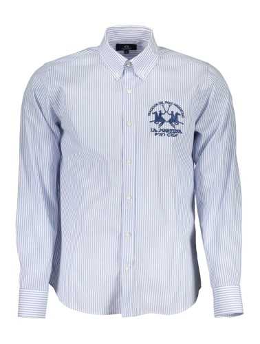 LA MARTINA MEN'S LONG SLEEVE SHIRT BLUE