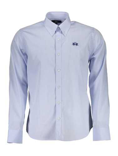 LA MARTINA MEN'S LONG SLEEVE SHIRT BLUE