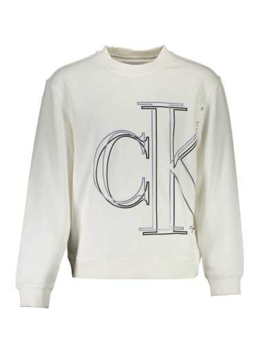 CALVIN KLEIN SWEATSHIRT WITHOUT ZIP MAN WHITE