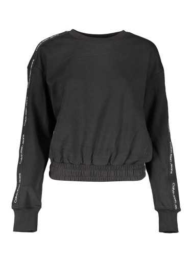 CALVIN KLEIN SWEATSHIRT WITHOUT ZIP WOMAN BLACK