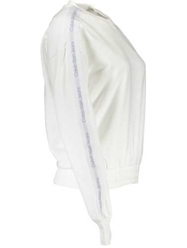 CALVIN KLEIN SWEATSHIRT WITHOUT ZIP WOMAN WHITE