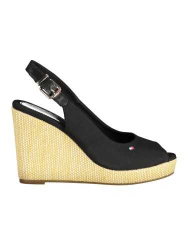 TOMMY HILFIGER BLACK WOMAN SANDAL SHOES