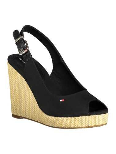 TOMMY HILFIGER BLACK WOMAN SANDAL SHOES