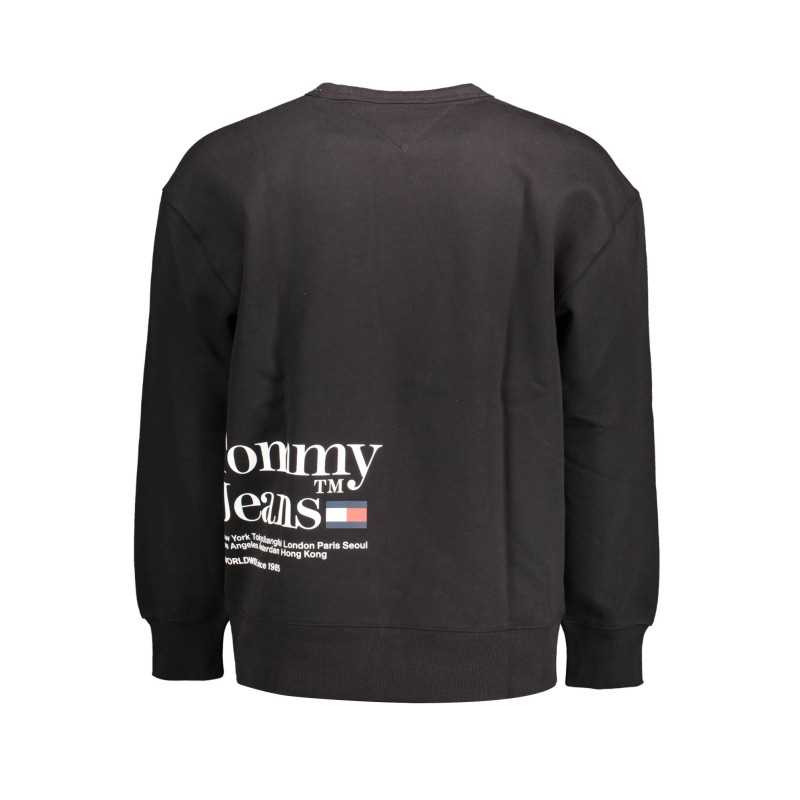 TOMMY HILFIGER FELPA SENZA ZIP UOMO NERO