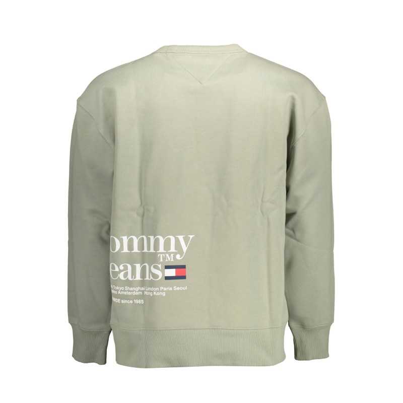 TOMMY HILFIGER FELPA SENZA ZIP UOMO VERDE