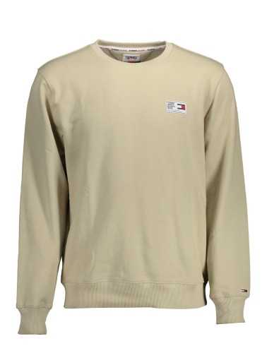 TOMMY HILFIGER FELPA SENZA ZIP UOMO BEIGE