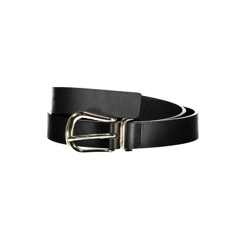 TOMMY HILFIGER BLACK WOMEN'S LEATHER BELT