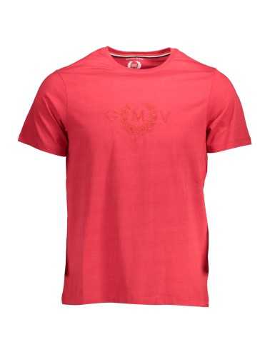 GIAN MARCO VENTURI MEN'S SHORT SLEEVE T-SHIRT RED