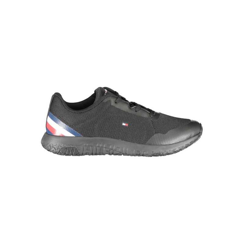 TOMMY HILFIGER BLACK MEN'S SPORTS SHOES