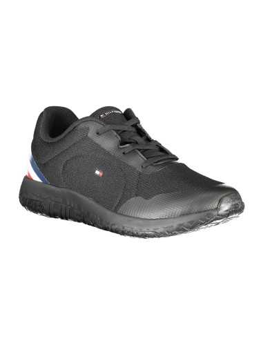 TOMMY HILFIGER BLACK MEN'S SPORTS SHOES