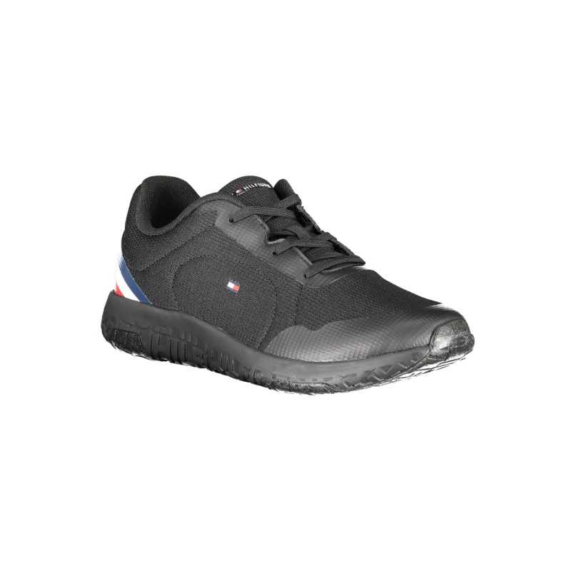 TOMMY HILFIGER BLACK MEN'S SPORTS SHOES